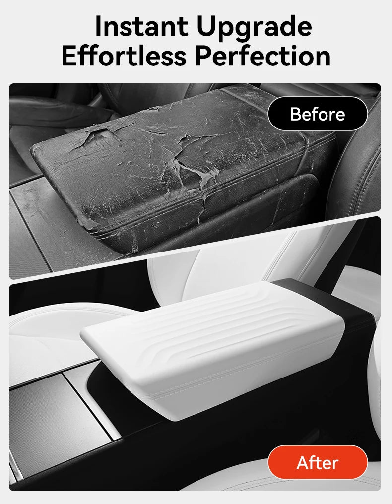 TPE Armrest Cover for Tesla Model Y Juniper Model YL and Model 3 Highland Center Console Protector