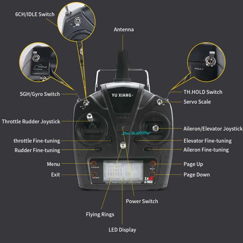 Professional Six Channel Brushless Remote Control Military Helicopter
