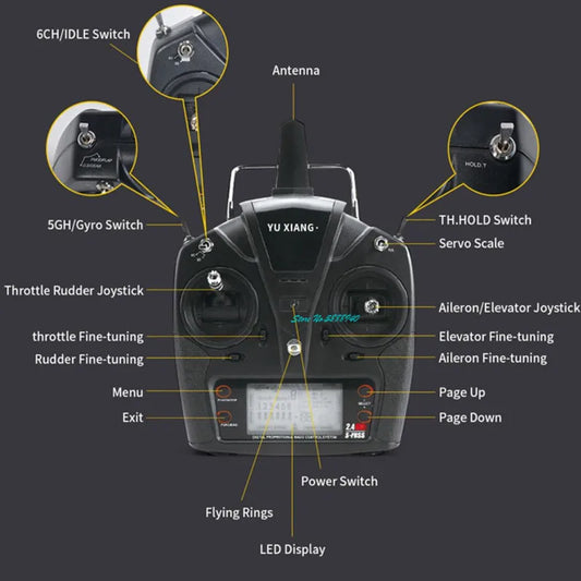 Professional Six Channel Brushless Remote Control Military Helicopter