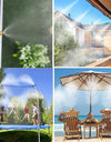 8-26M Outdoor Cooling Patio Misting System Fan Cooler Water Mist Gardenhouse Spray Hot Fog Misting System