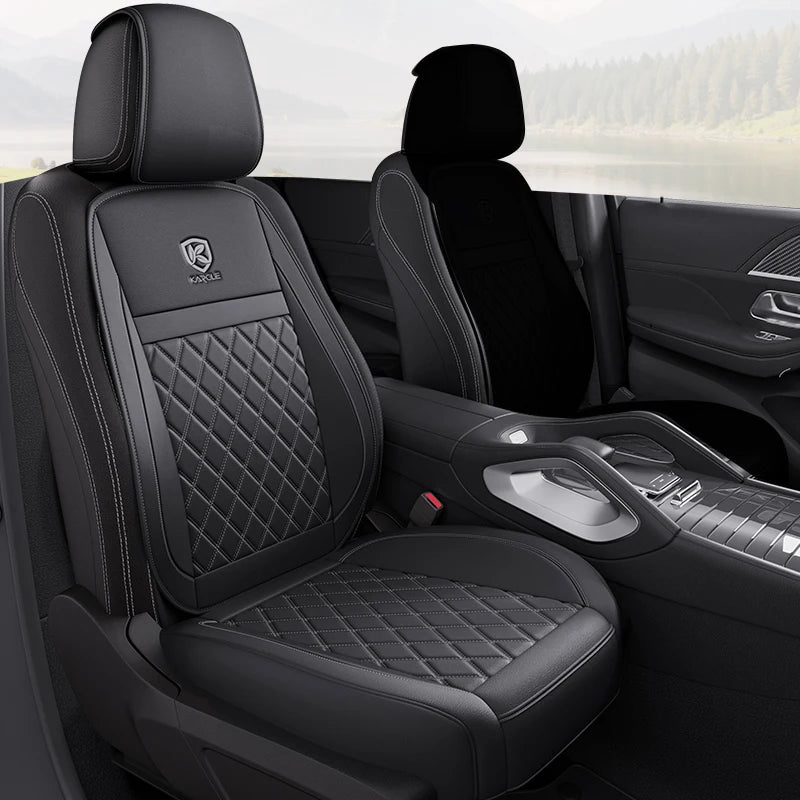 Leather Car Seat Covers Universal PU Cars Seat Cushion Cover Automobiles Seat Protector Waterproof Car Chair Pad Mat