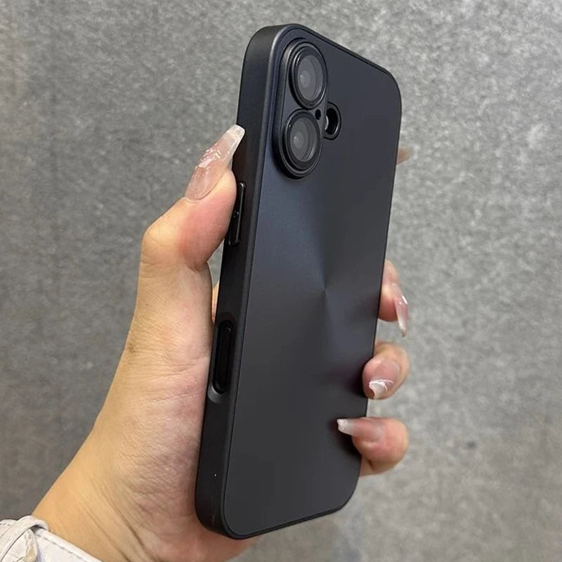 Luxury Laser Aurora CD Pattern Matte Case For iPhone 17 Pro Max 17 Air 16 15 14 Shockproof Armor Hard Cover