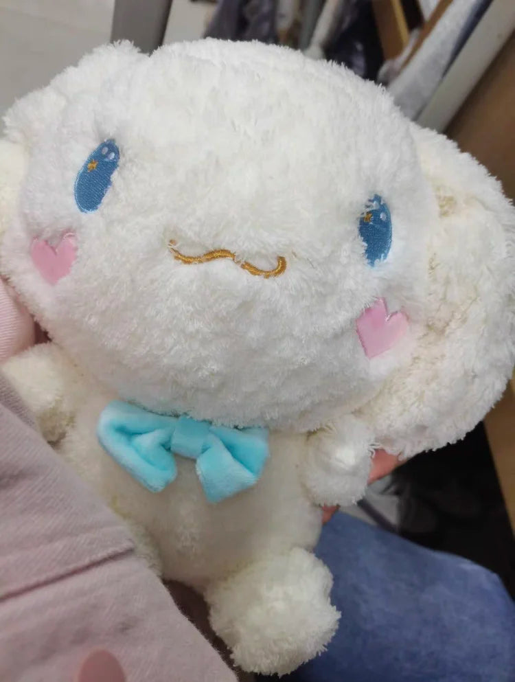 25-55CM Sanrio Kawaii Cinnamoroll Plush Toys Pillow Stuffed Animal Dog Cute Soft Doll Birthday Cartoon Anime Kids Christmas Toys