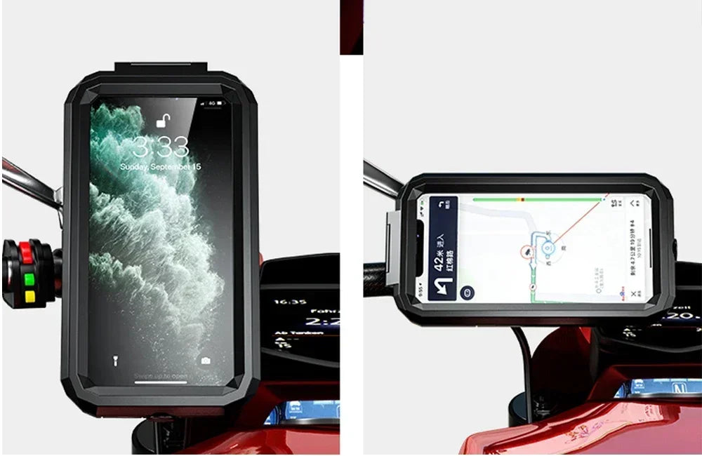 Motorcycle Wireless Charger Holder QC 3.0 Fast Charging Motorbike Phone Waterproof Cellphone Bicycle Stand For iPhone Samsung