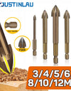 Cross Hex Tile Glass Drill Bits Set Titanium Coated Power Tools Accessories  for Glass Ceramic Concrete Hole Opener