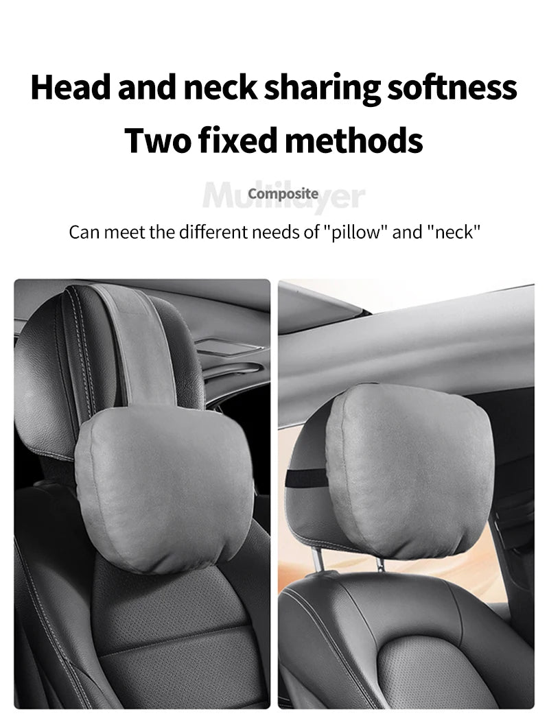 Memory Cotton Car Headrest Neck Support For Car Supplies Seat Class Soft Universal Adjustable Car Pillow Neck Rest Cushion