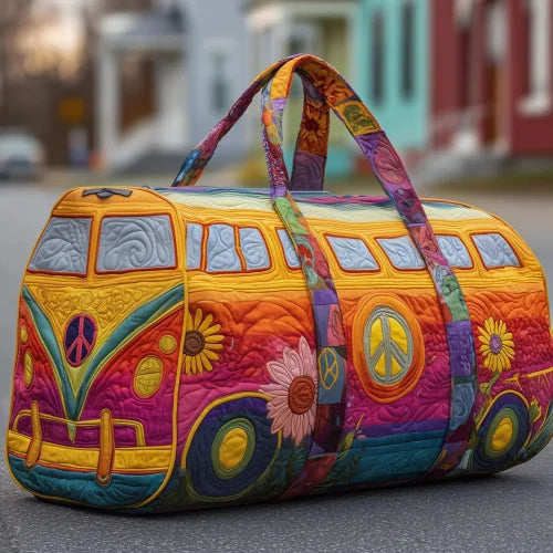 Adjustable Strap 3D Quilted Duffle Bag Large Capacity Sports Travel Tote