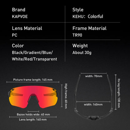 Cycling Sunglasses Men Lady Outdoor Sports Windproof Dustproof Goggles Road Mountain Biking Running Sun Glasses