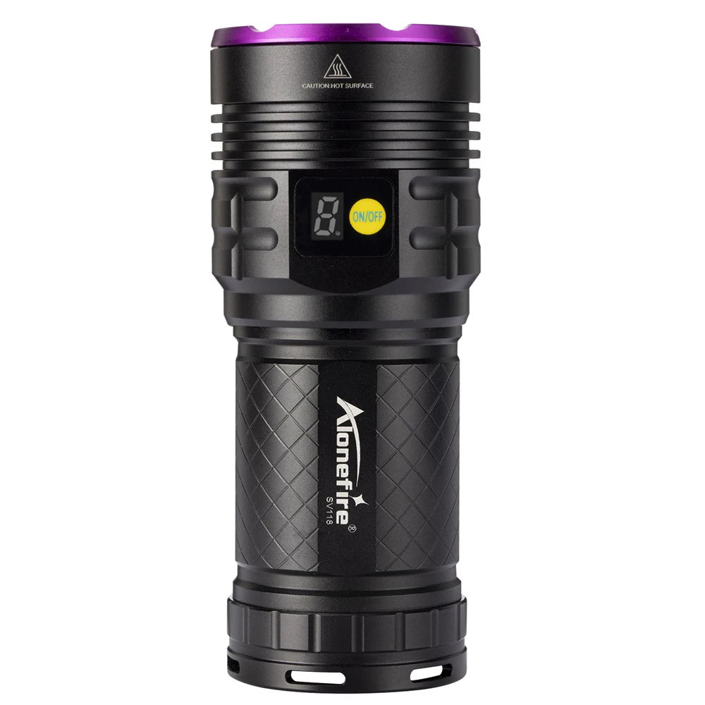 160W 365nm UV Blacklight Rechargeable Flashlight