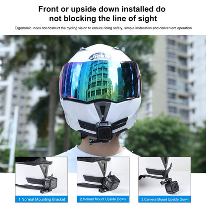 Bending Action Camera Motorcycle Helmet Chin Mount for Gopro Hero11 10 9 8 Black Mini Sport Action Camera Accessories