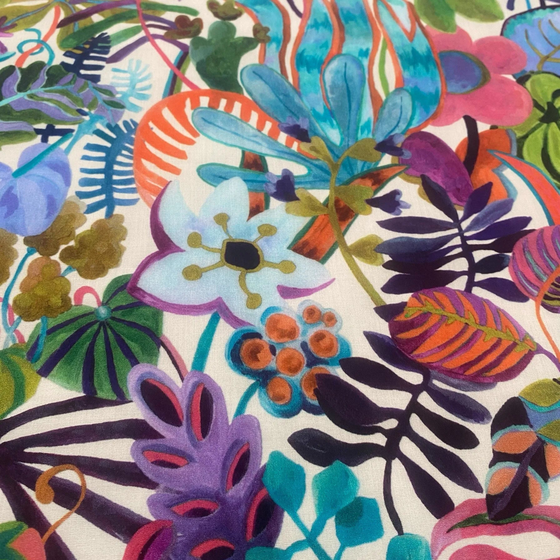 1/2/5M 100% Cotton tana lawn fabric 80S Like Liberty Jungle trip Fabric Sewing children's clothes shirt dress handmade DIY Cloth