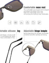 3 in 1 Magnet Clip On Sunglasses for Women Polarized Night Vision Anti Blue Light Glasses