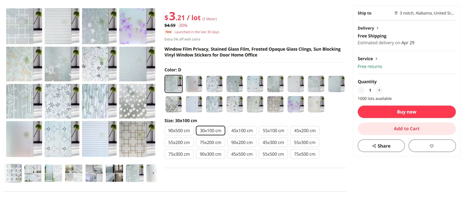 Window Film Privacy, Stained Glass Film, Frosted Opaque Glass Clings, Sun Blocking Vinyl Window Stickers for Door Home Office