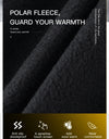 Outdoor Winter Warm Cycling Gloves Black Windproof Touchscreen Bicycle Gloves Camping Hiking Sport Running Motorcycle Gloves Men