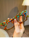 Luxury Acetate Spectacle Frame Fashion Retro Square Eyeglasses Optical Prescription Frames