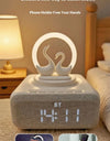 Wireless Bluetooth 5.0 Speaker Multi functional Mobile Wireless Charging Creative Swan Night Light Bluetooth Audio Player