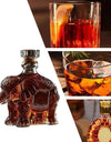 Whiskey Glass Decanter Animal Statue Whiskey Decanter Wine Bottle Liquor Bottle Home Decorations Wine Container for Alcohol