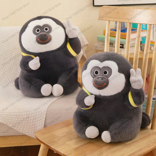 Ugly Cute Monkey Plush Stuffed Doll Banana Pillow Toy