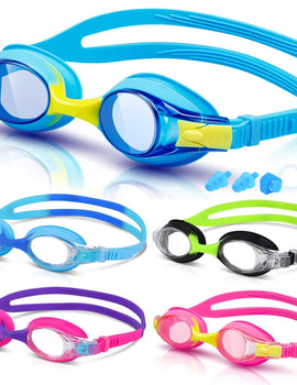 Swimming Goggles For Kids Youth Age 3-14 Years Old Anti-fog 100% UV Protection Clear Vision No Leaking Quick Adjustable Strap
