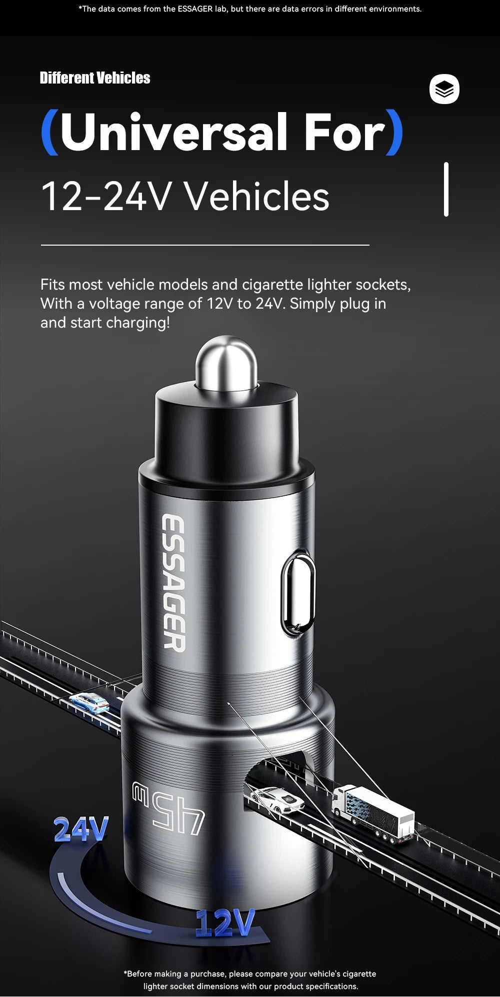 45W USB C Car Charger 3 Port PD 3.0 QC 3.0 PPS Fast Charging with Lightning iP Port