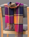Classic lattice men soft shawl plaid scarves shawl wraps shawl neckerchief headband muffler