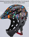 Adjustable Breathable  Bike Helmets  Lightweight Full Face Bicycle Helmet with LED Light 16 Openings for 46-54cm Head