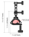 Bike Cycling Bracket Mount with Phone Clamp for iPhone Smartphones & for Gopro Sports Camera