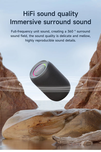 Zealot-S32PRO Powerful Bluetooth Speaker, Bass Wireless, LED Light, Outdoor Speakers, Subwoofer, Waterproof Sound Box Support