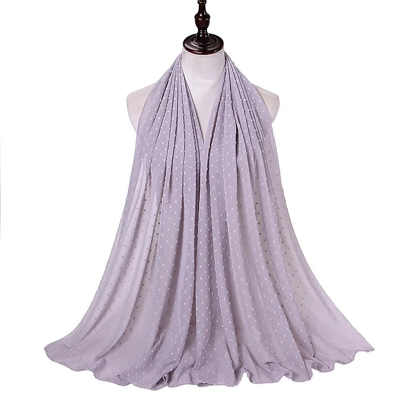 70*175cm Muslim Chiffon Hijab Shawls Scarf Women Solid Color Head Wraps Women Hijabs Scarves Ladies Foulard Femme Muslim Veil