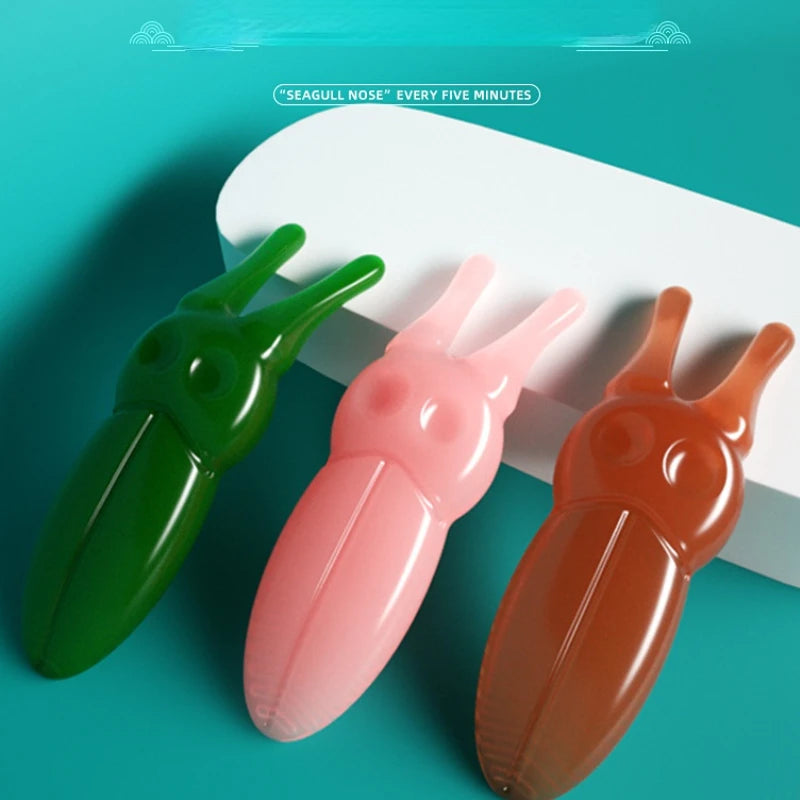 Resin Face Lifting Stone Guasha Scraping Facial Gouache Y-shaped Fork Massage Plate Nose Massage Trigger Point Nose Massager