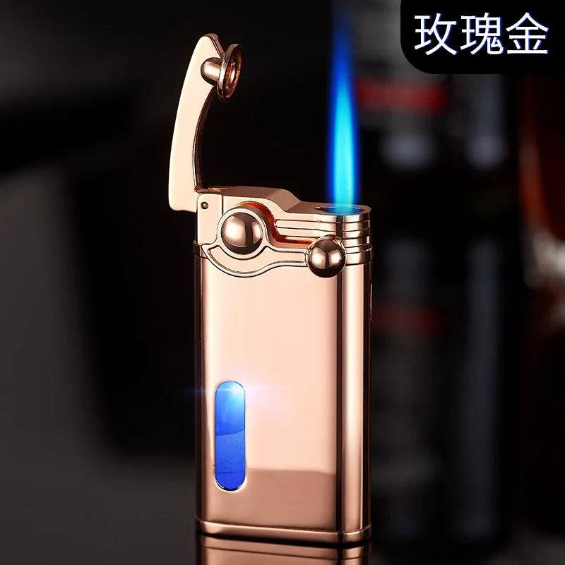 Gas Electronic Dual-Use Lighter, Intelligent Digital Display Machine Core, High-Grade Metal Lighter, Cigarette Accessories, New