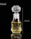 50ml 100ml 6pcs 12pcs Whisky Glass Liquor Bottle French Carved For Alcohol Wedding Gifts Wine Mini Container Storage Favour Set