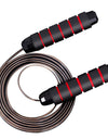 Jump Rope Adjustable Steel Skipping Rope Rapid Speed Jumping Rope Foam Handle Exercise Fitness Home Gym