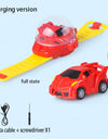 Children's Watch Remote Control Car Electric Alloy Mini Watch Car Parent Child Interaction 2.4G Remote Control Racing Toy Gift