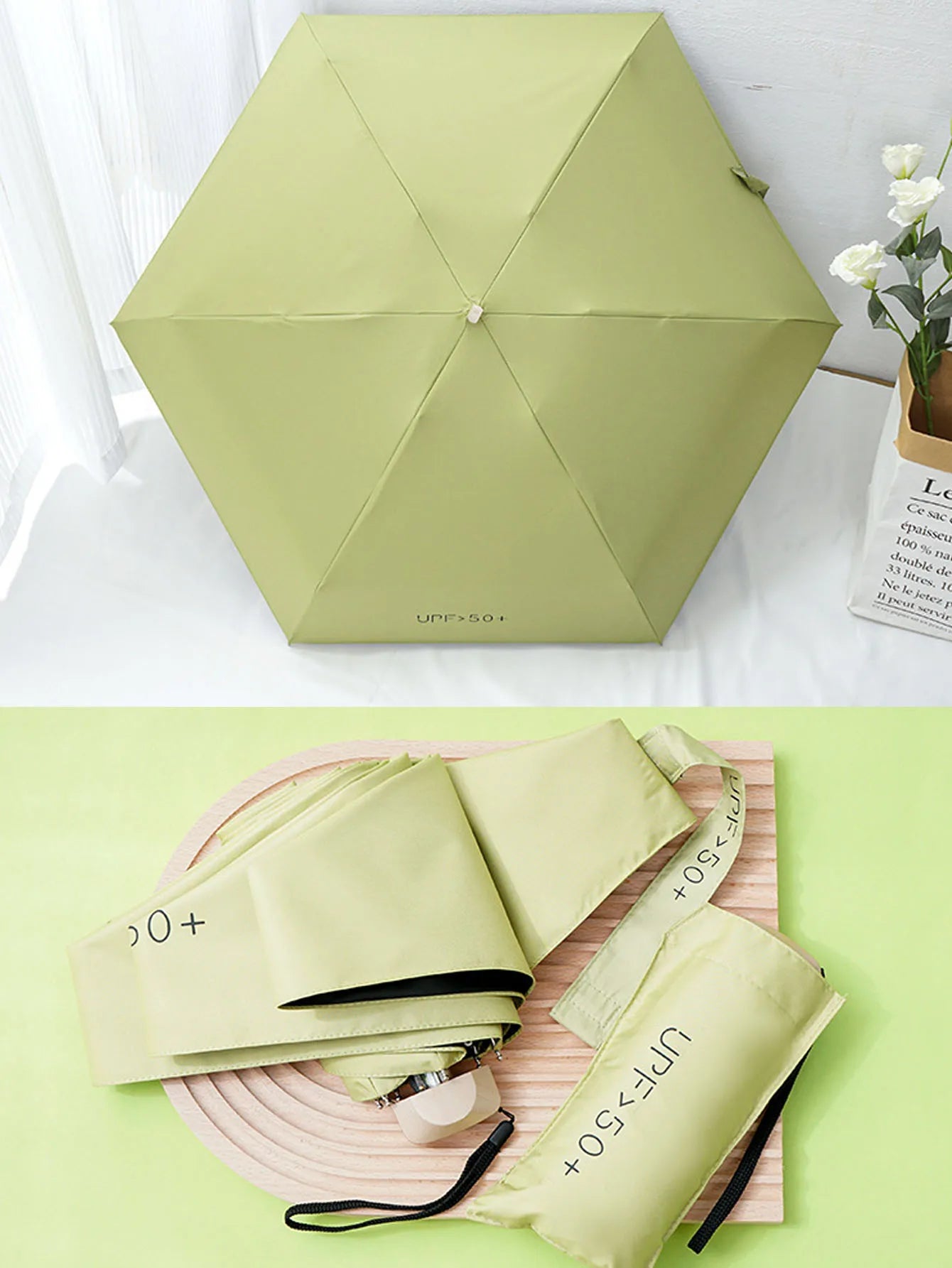 Outdoor Mini Folding Sun Umbrella with UV Protection Ultralight Compact Design