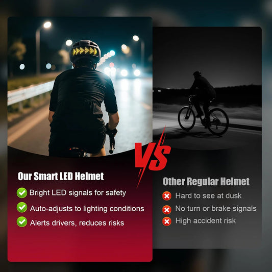 LED Display Cycling Helmet Adjustable Road And Mountain Bike Helmet
