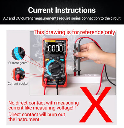 Capacitor Tester Resistance Current Voltage Multimetro 4000 Counts Instruments Meter Multimeters NCV Backlight Tools