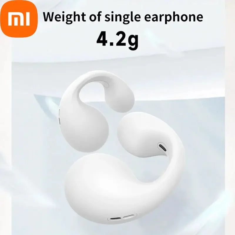 XIAOMI Micro Earclip Headphones Bluetooth 5.3 Waterproof Open Ear Earring Earphone Small Wireless Earbuds For Workout Office