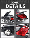 1:32 Scale 300SL GT63 V8 Sports Car Model Toy Metal Die-cast Sound Light Pull Back Vehicles Models Boys Hobby Ornaments Gifts