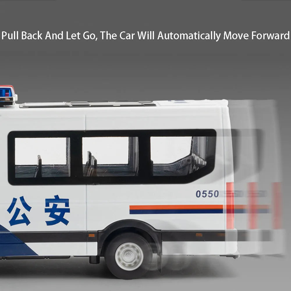 1:24 Scale Special Lada 2106 Police Car Model Toy Alloy Body Rubber Tire Metal Diecast 110 Explosion-proof Vehicle Models