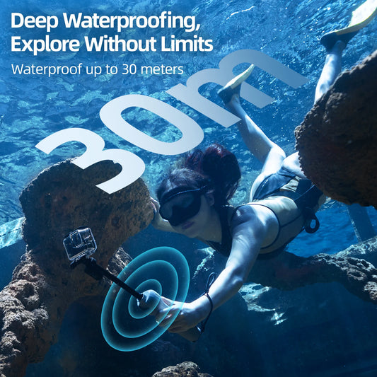 Underwater Bluetooth Selfie Stick with Wireless Remote for GoPro Hero 8 9 10 11 12