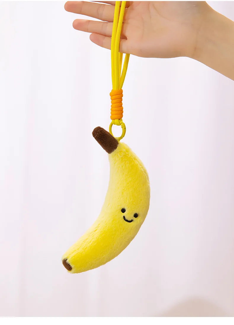 Cute Fruit and Vegetable Plush Pendant Backpack Charm