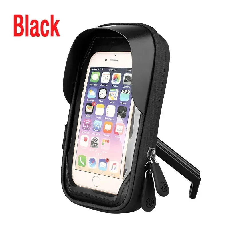 Bicycle Motorcycle Waterproof 360° Rotation Front Frame Phone Holder Easy Universal Navigation Smartphone Bracket For All Phones