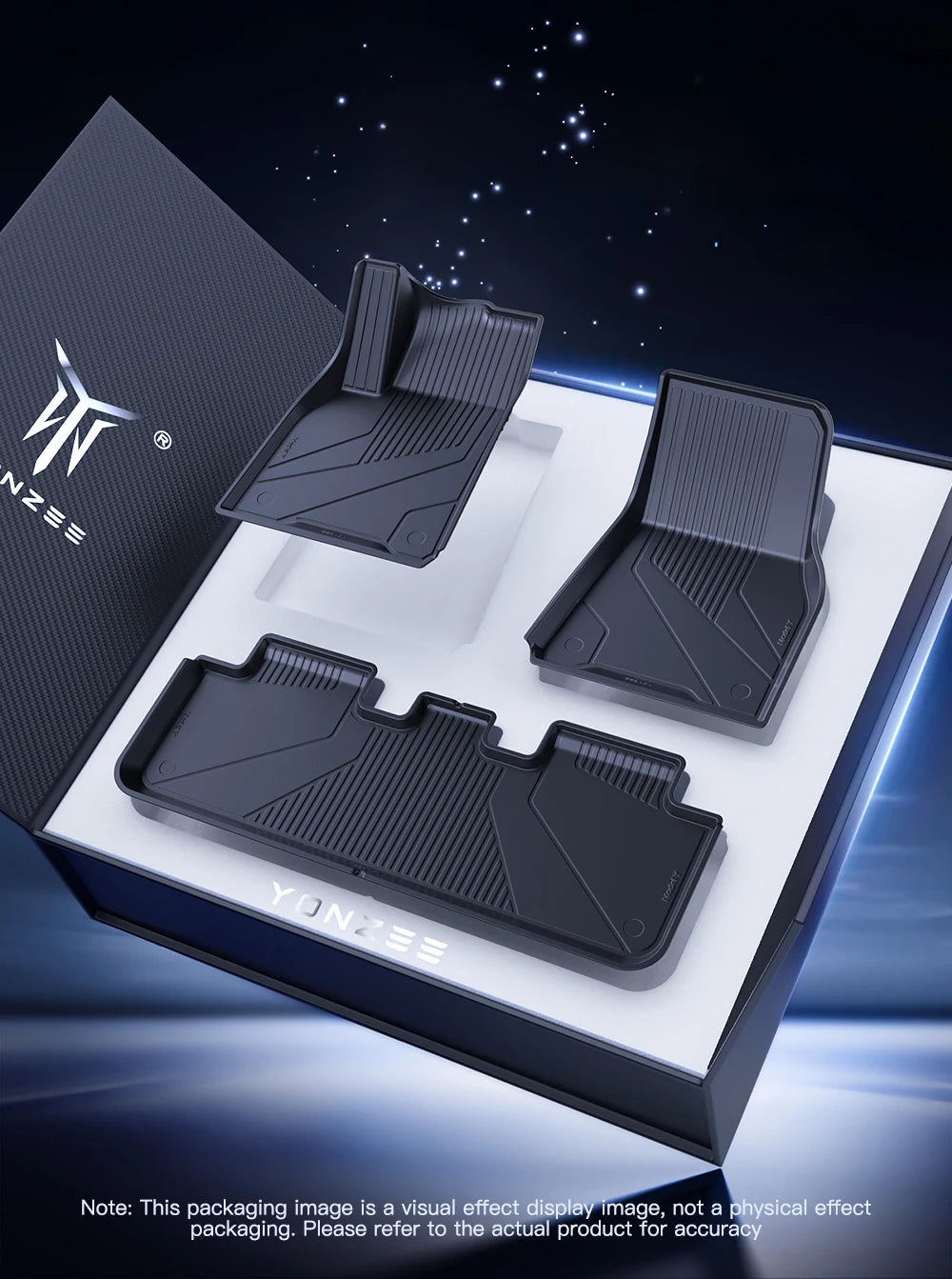 TPE Full Coverage Floor Mats for Tesla Model 3 and Model Y 2021 2024 All Weather Non Slip Protection