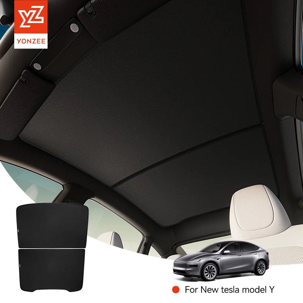 Graphene Honeycomb Sunshade Set for Tesla Model 3 Highland and Model Y Juniper 2025 2026