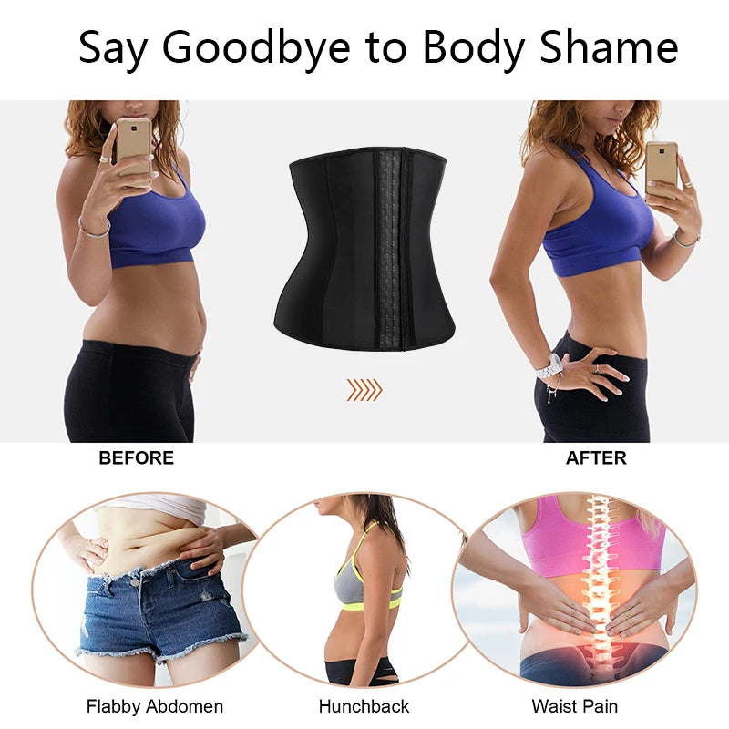 Waist Trainer Women Slimming Sheath Weight Loss Shapewear Body Shaper Tummy Reducing Girdles Belly Shapers Modeling Belt Corset