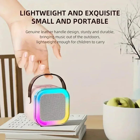 Bluetooth K12 Karaoke Machine Portable 5.3 PA Speaker System with 1-2 Wireless Microphones