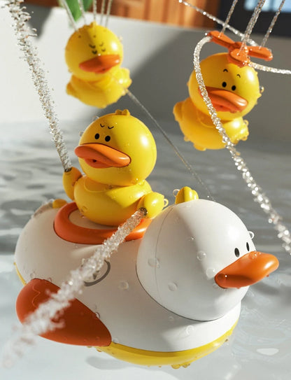 Baby Cartoon Duck Shower Classic Shower Bath Toy Animal Sprinkle Bathroom Swimming Bathing Shower Educational Toys for Kids Gift