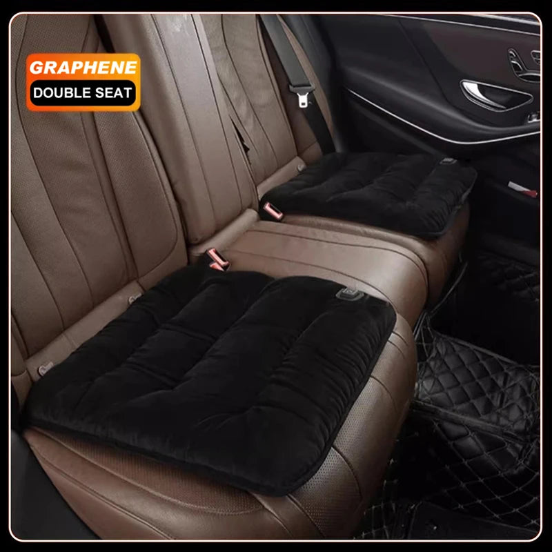 5V Heated Car Seat Cover USB Port 30' Fast Car Seat Heater For Car Home Office Heated Car Seat Protector Seat Heating Cover Pads
