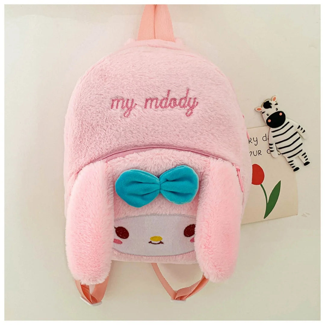 Kawaii Character Plush Backpack Large Capacity Shoulder Bag